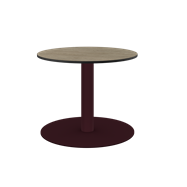 Burgundy Halo Side Table